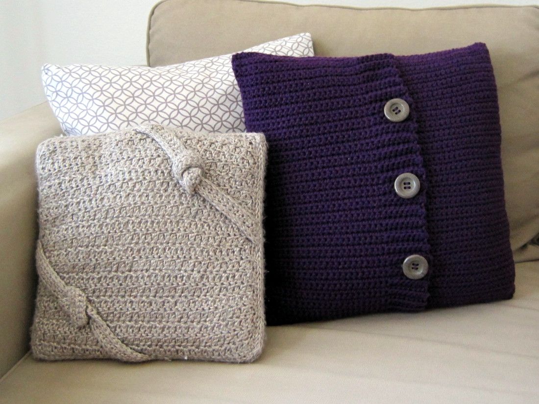 crochet pillow